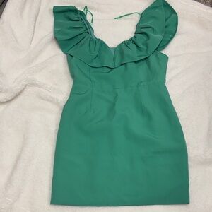 DO+BE Green Ruffle Dress